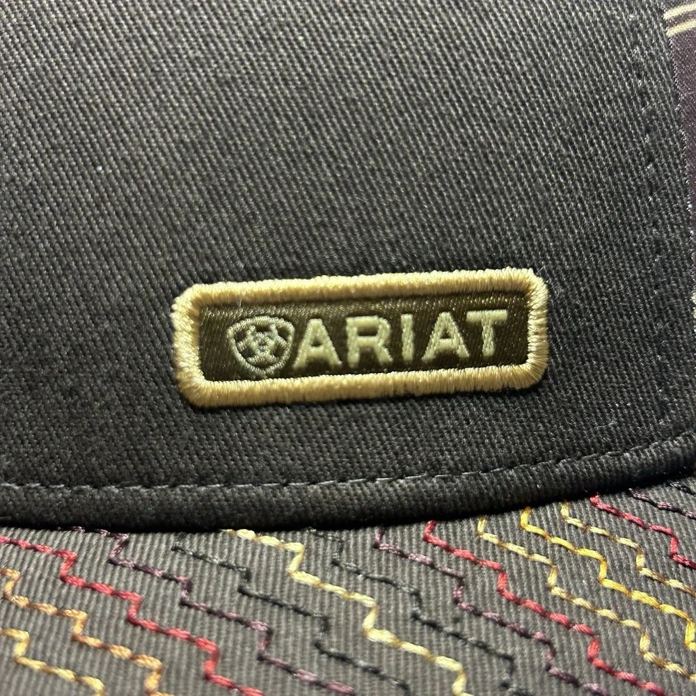 Ariat Ladies Western Brown Aztec Pattern Adjustable Hat Rodeo Ranch Workwear
